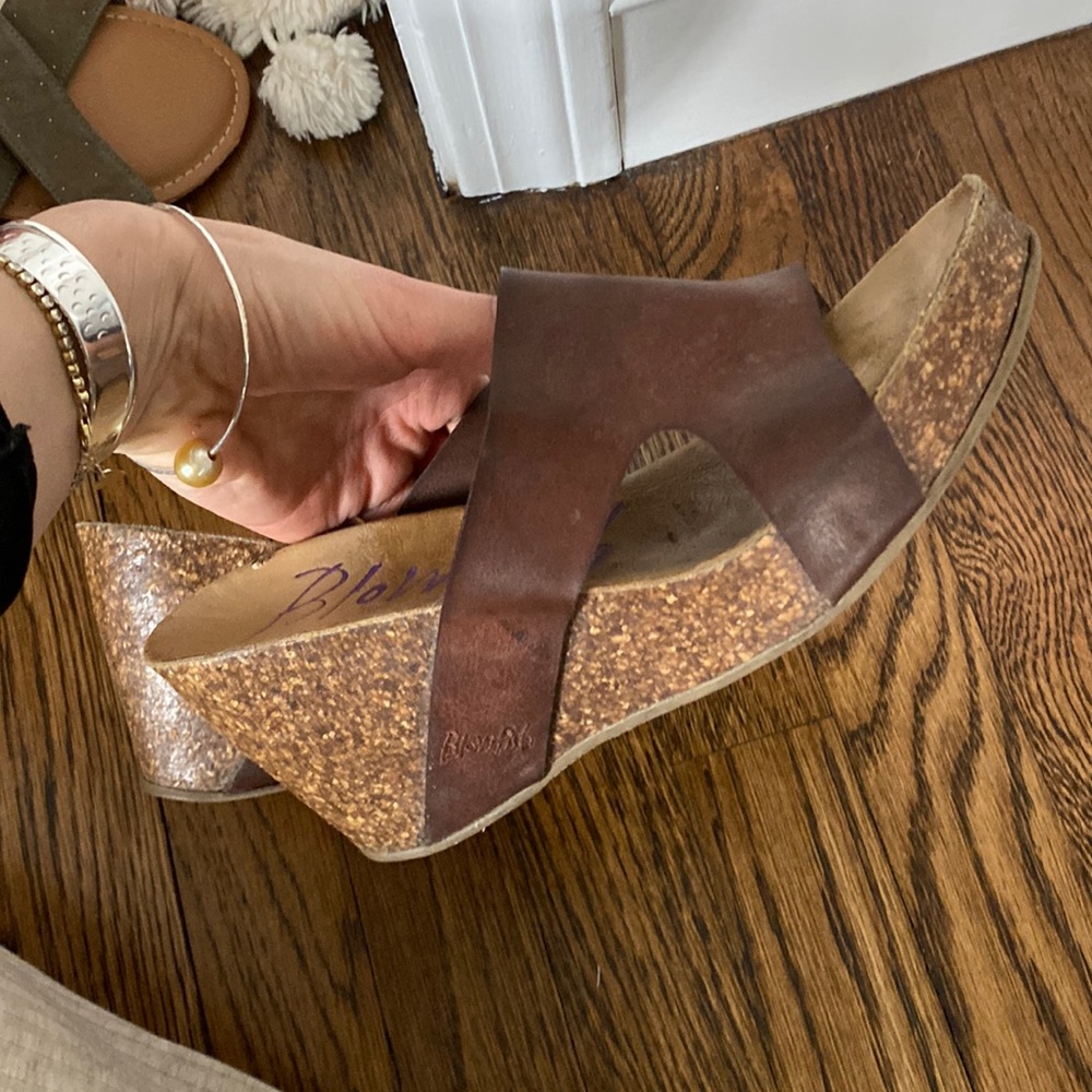 Blowfish cork platform wedges